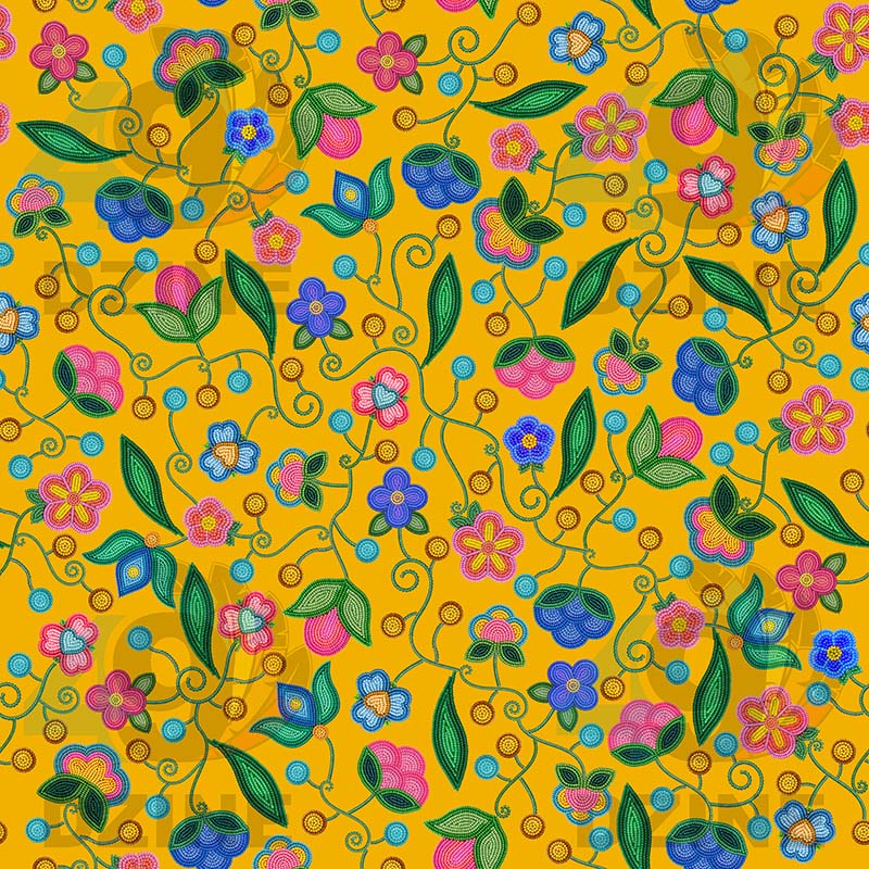 Skyberry Serenade Yellow Cotton Poplin