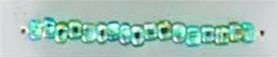 Silver Lined Seed Beads Size 11/0 - Rainbow Seafoam