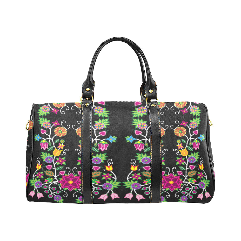 Floral Beadwork New Waterproof Travel Bag/Large (Model 1639)
