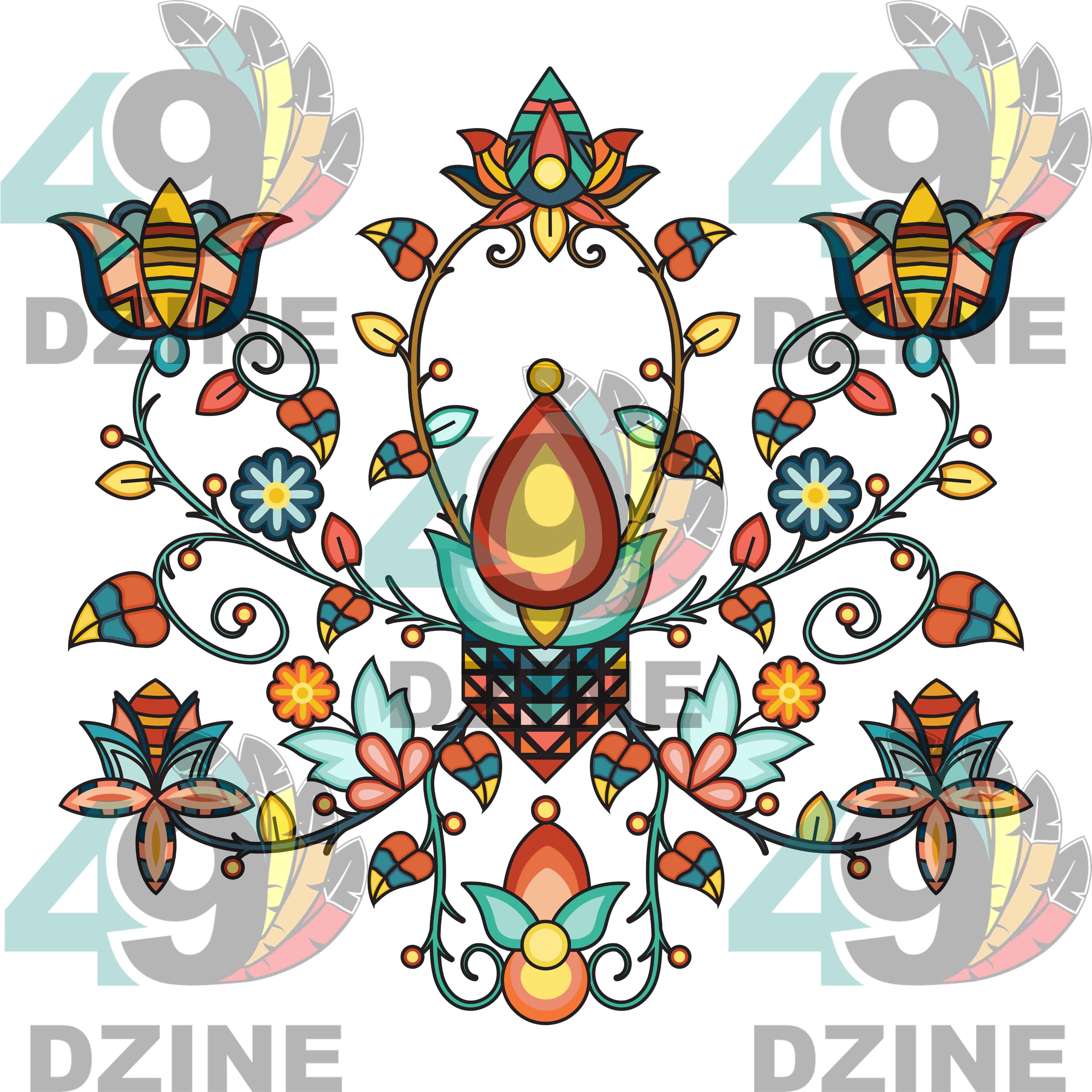 Floral Transfer - Starlight Petals Various Sizes