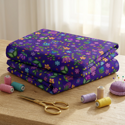 Bloom Uplift Indigo Cotton Poplin