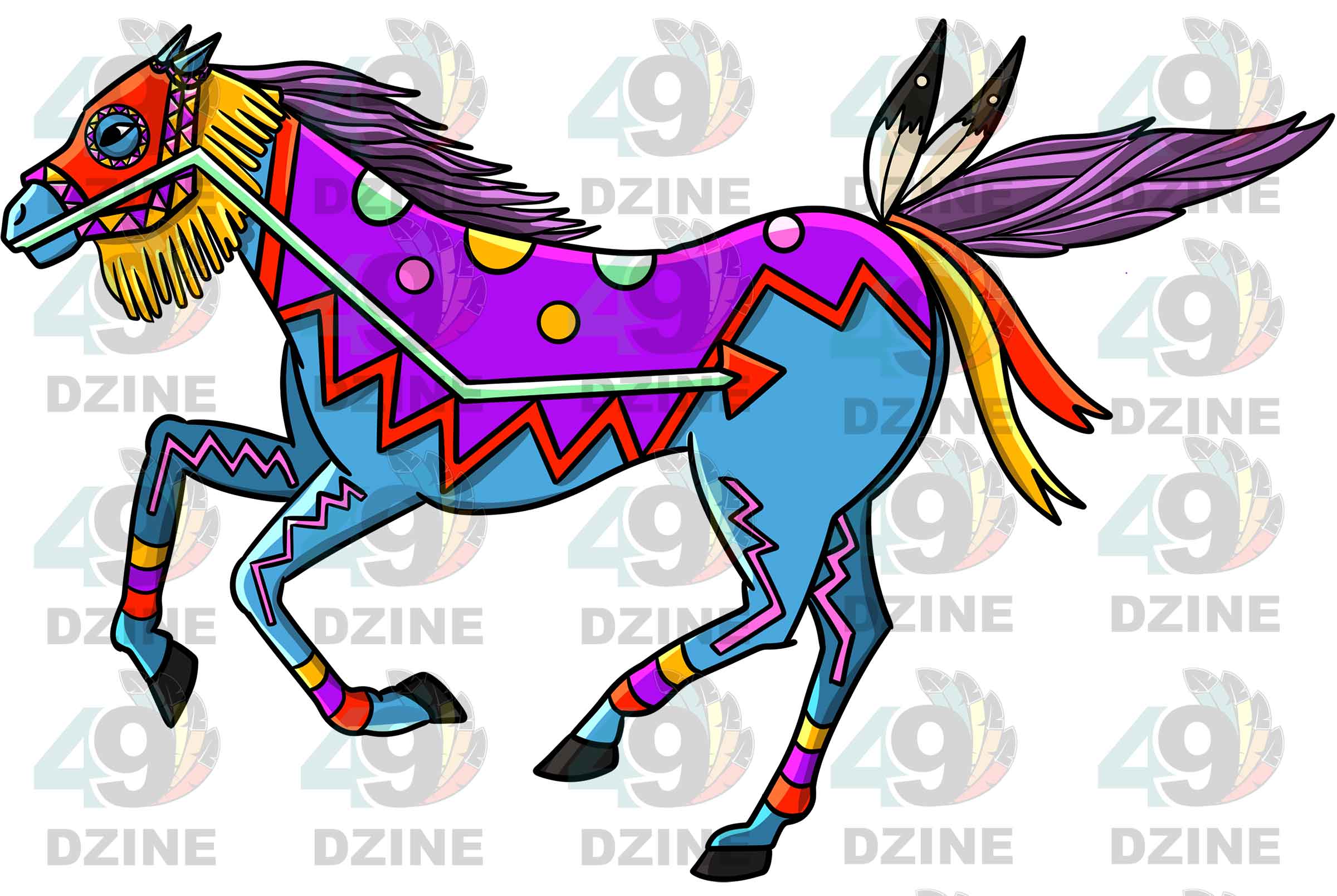 Horse 1 Colored UV Sticker