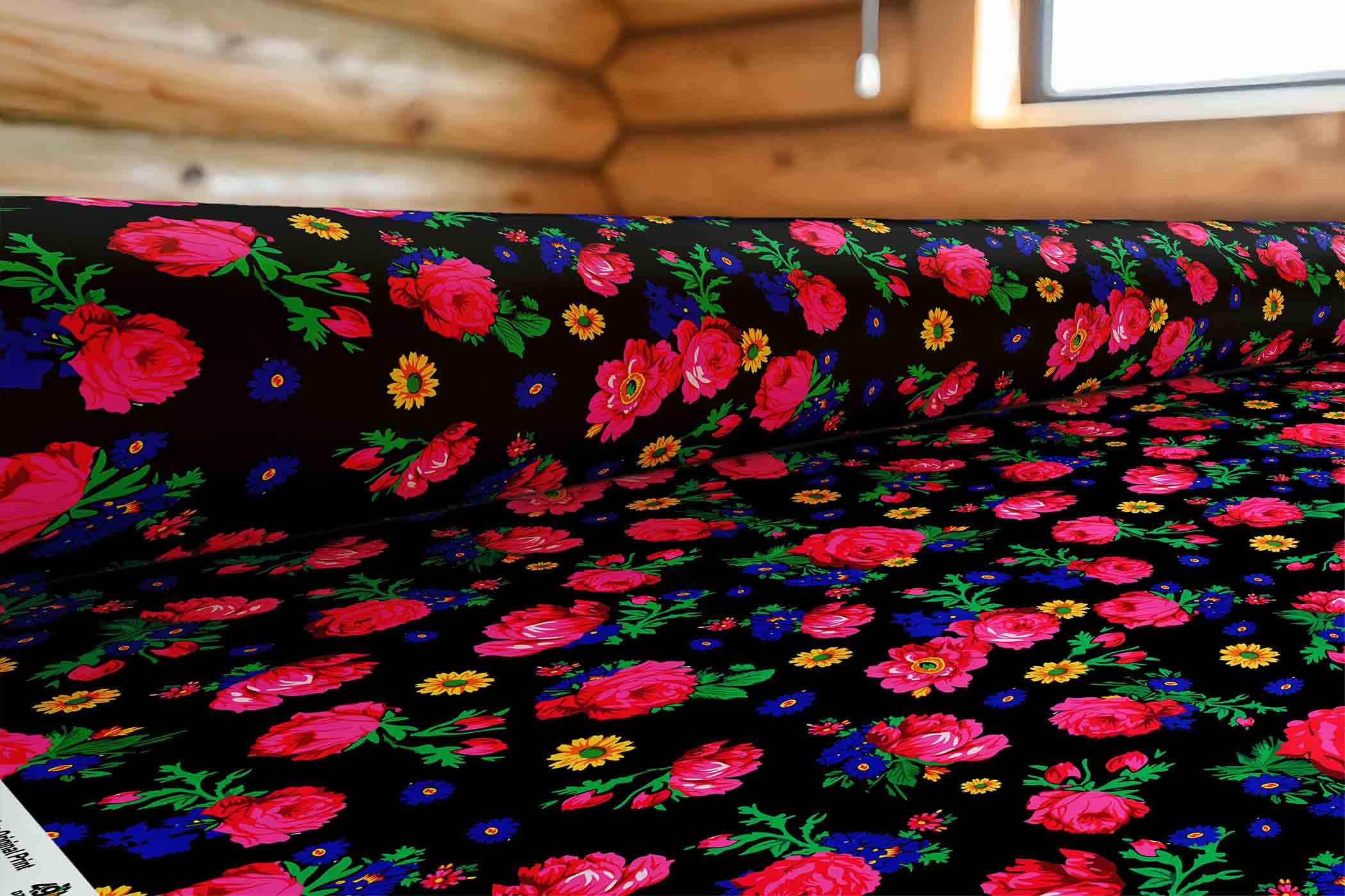 Kokum Ceremony Black Cotton Poplin