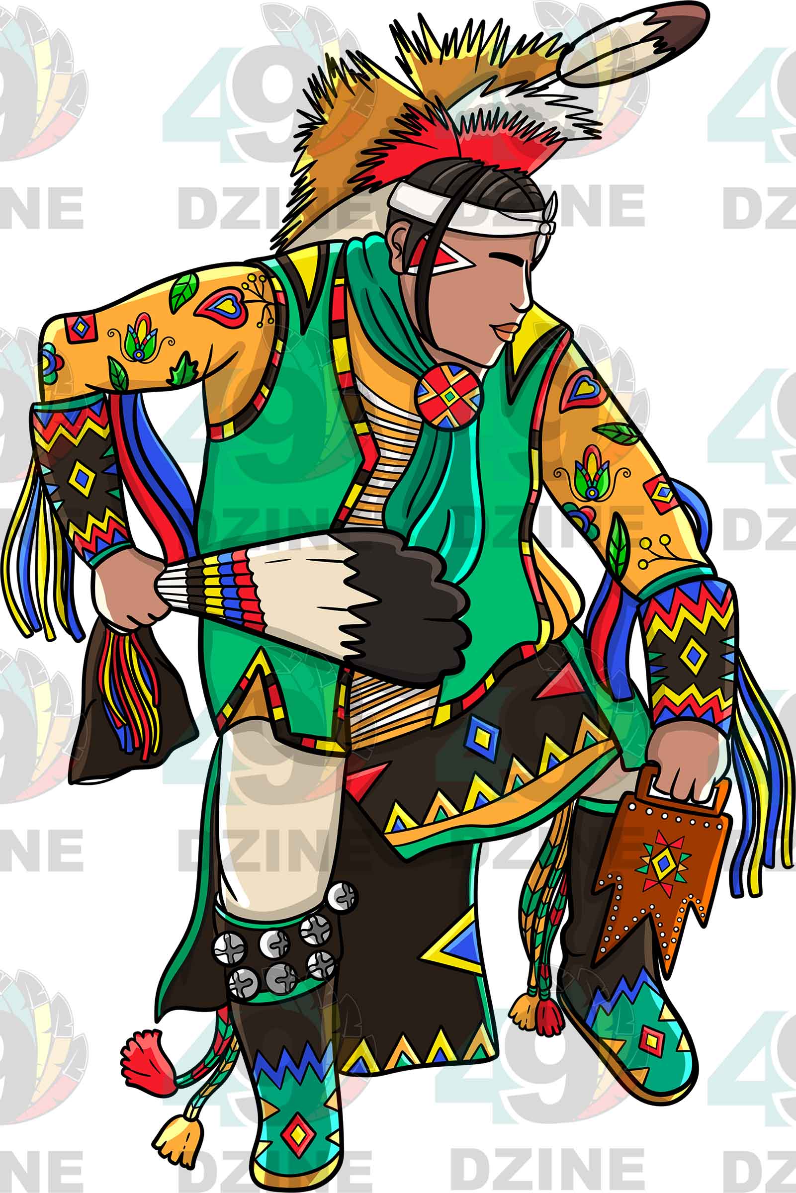 Straight Dancer Men 3 UV Sticker