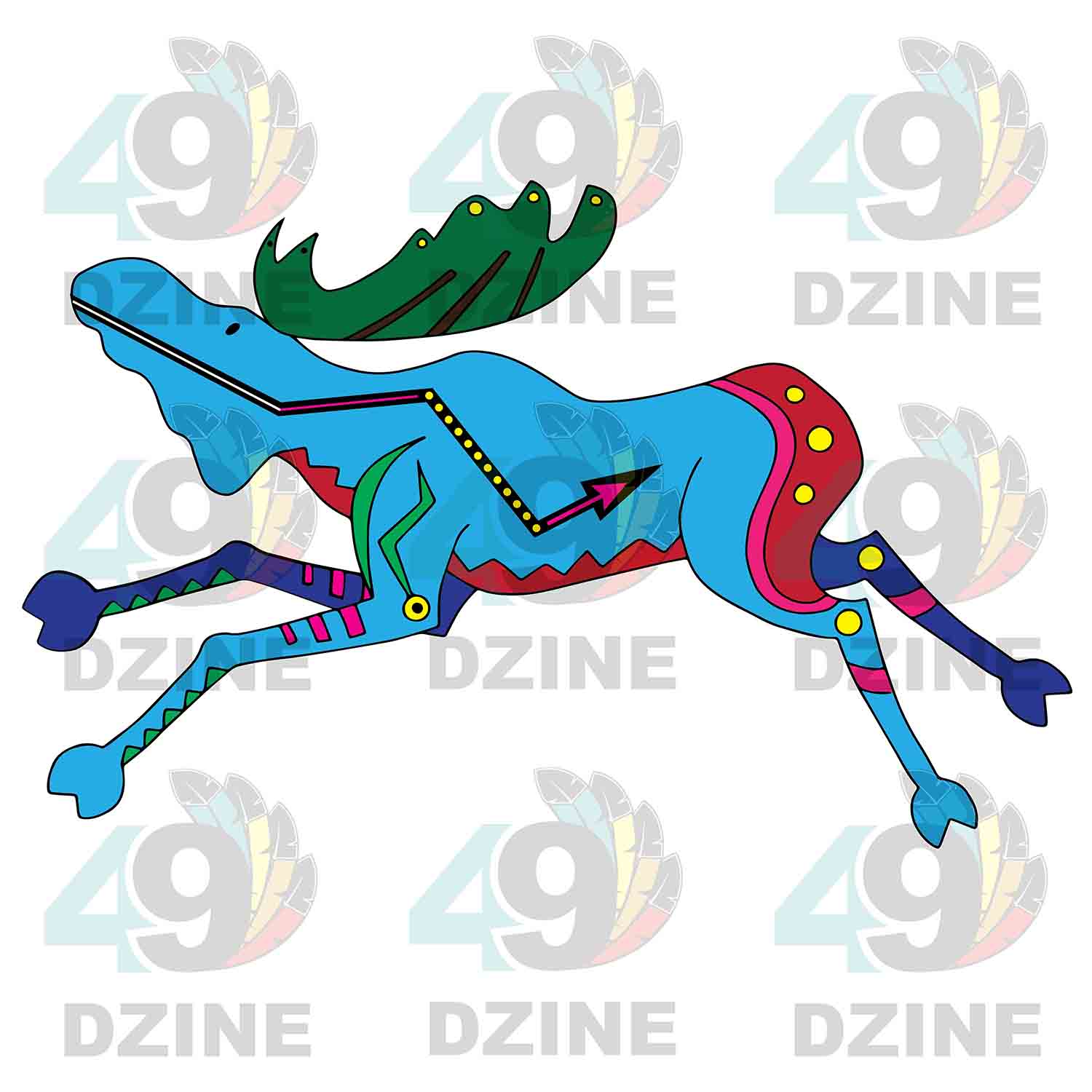 Ledger Moose 01 UV Sticker