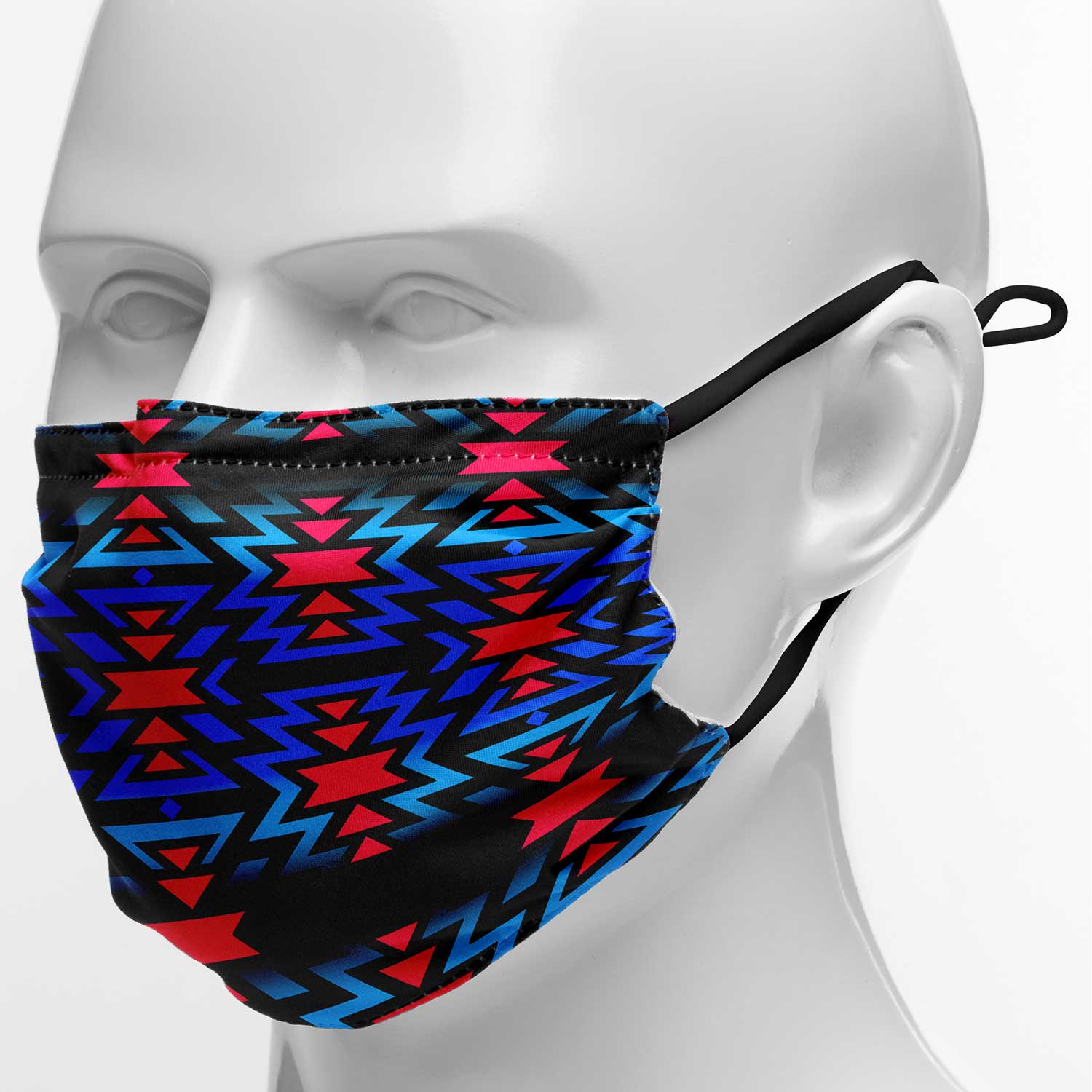 Black Fire Dragonfly Face Cover Herman
