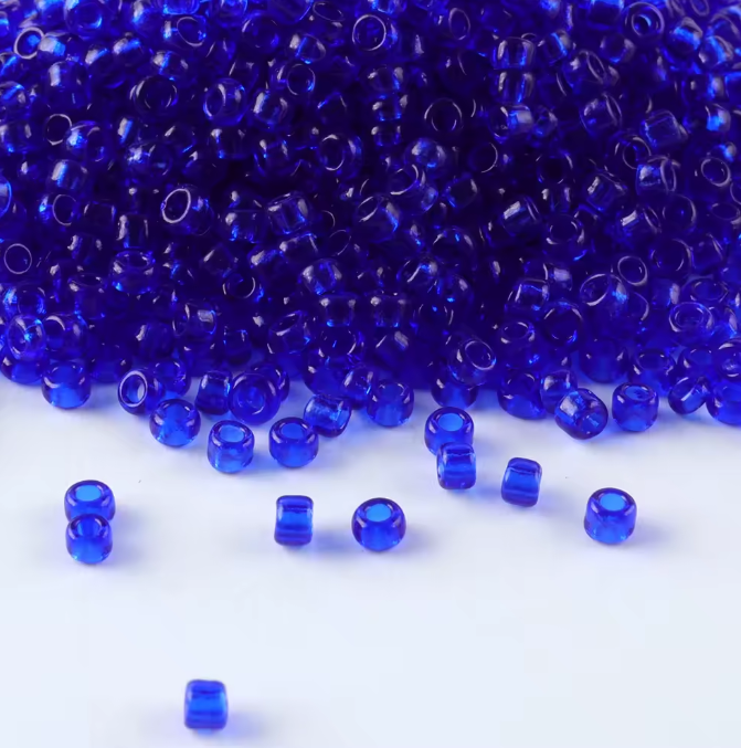 Seed Beads Size 11/0 - Sheer Midnight