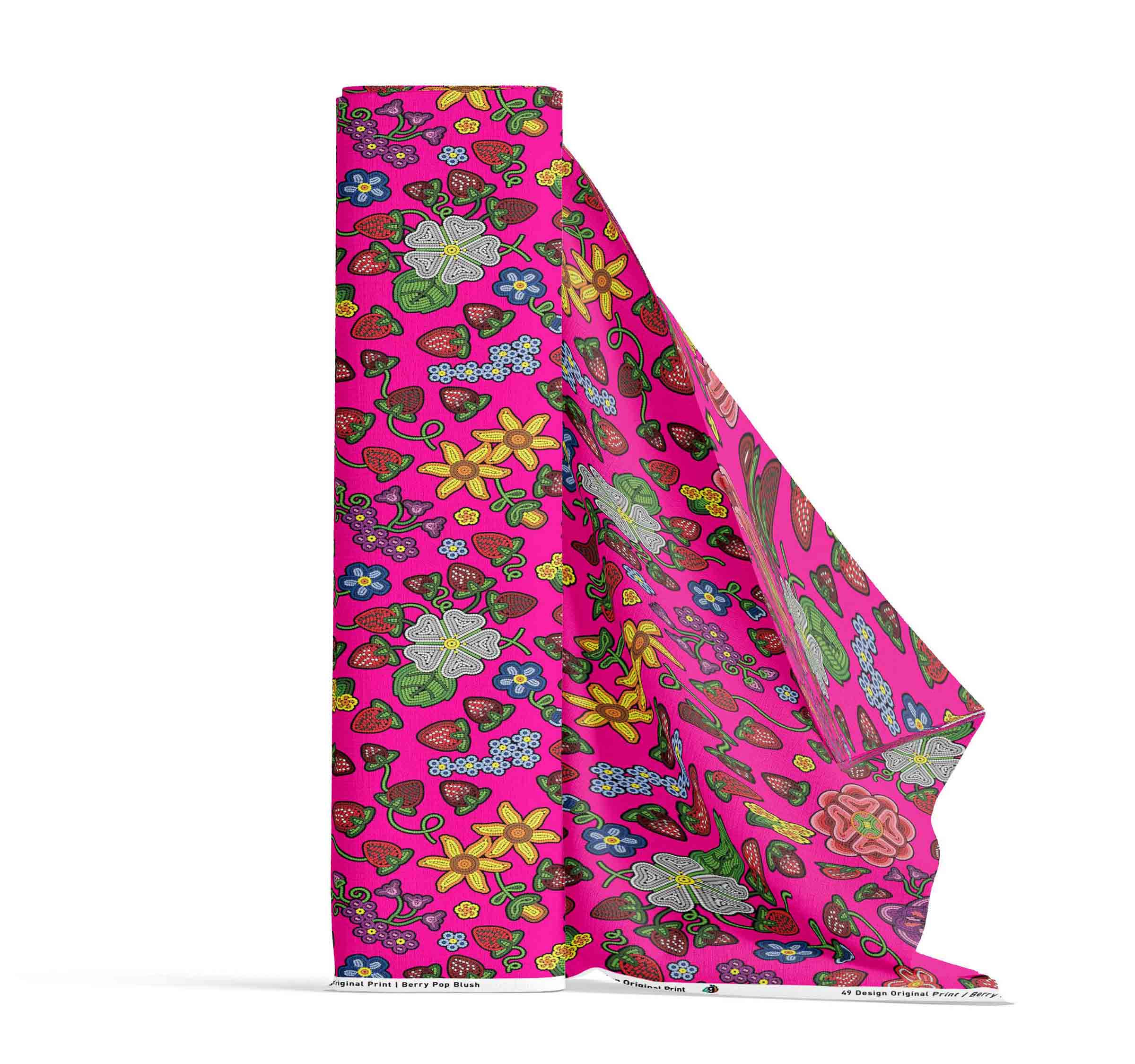 Berry Pop Blush Cotton Poplin