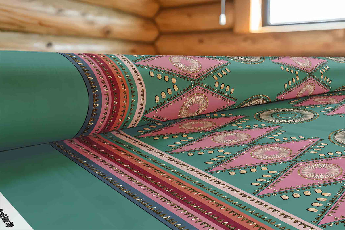 Elk Tooth Honour Sage Cotton Poplin