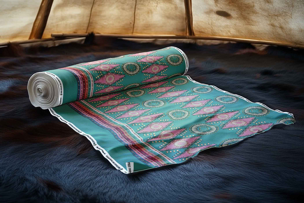 Elk Tooth Honour Sage Cotton Poplin