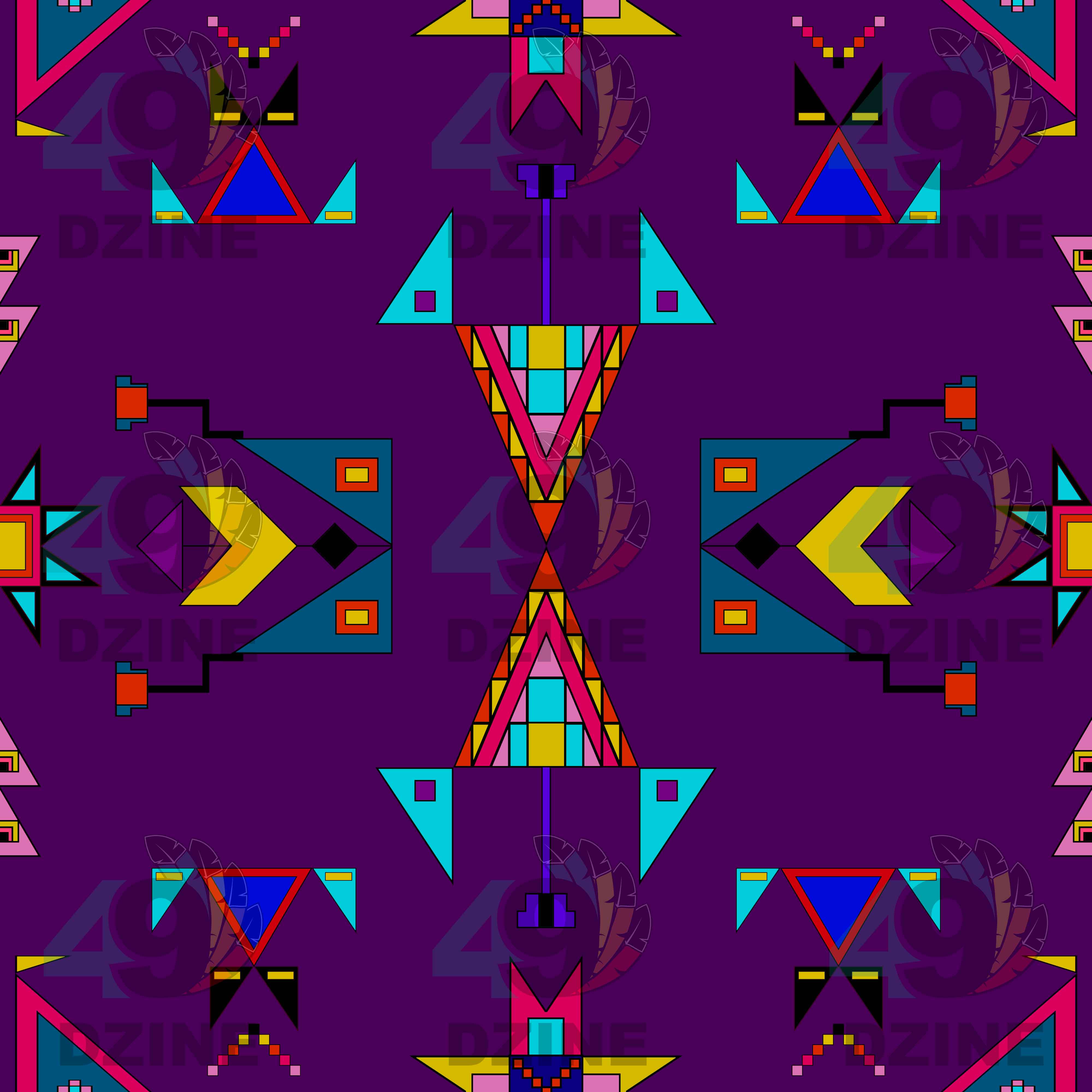 Enemy Territory Berry Cotton Fabric