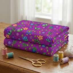 Bloom Uplift Purple Cotton Poplin