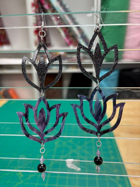 Handmade Long Acrylic Earrings