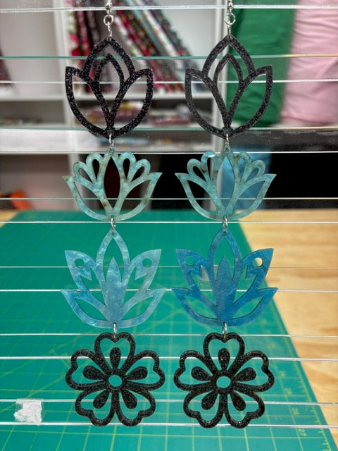 Handmade Long Acrylic Earrings