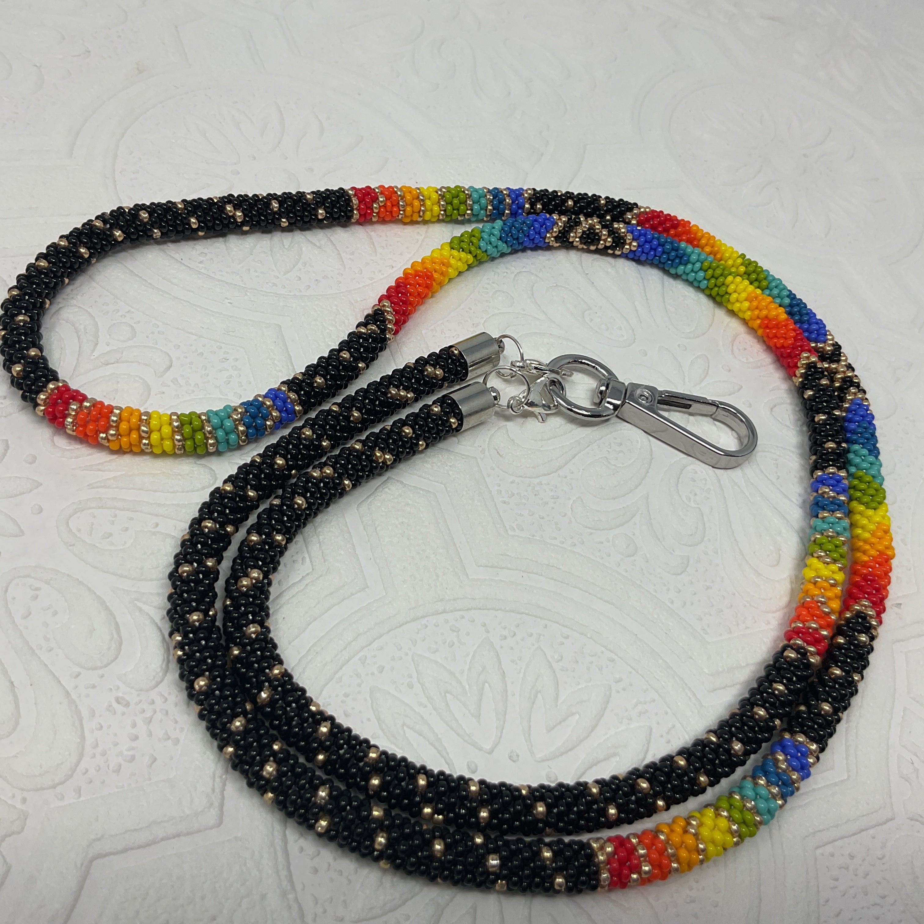 Crochet Beaded Lanyards