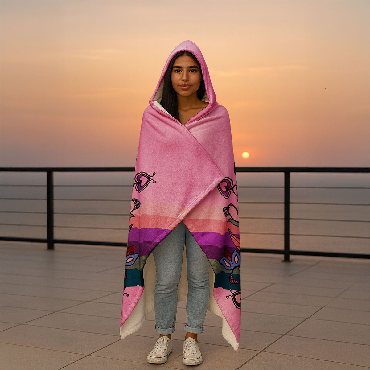 Frosted Leaf Spirit Hooded Blanket