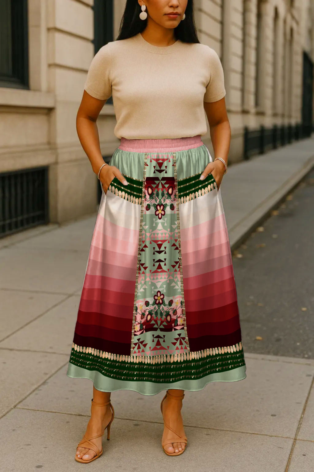 Sacred Strawberry Sage 2 Skirt