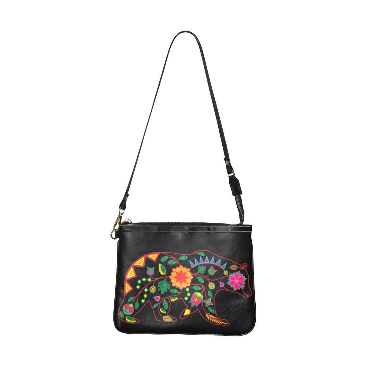 Floarl Bear Small Shoulder Bag (Model 1710) Small Shoulder Bag (1710) e-joyer