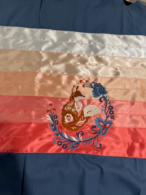 Ribbon Skirt 10 Ribbons With Embroidery