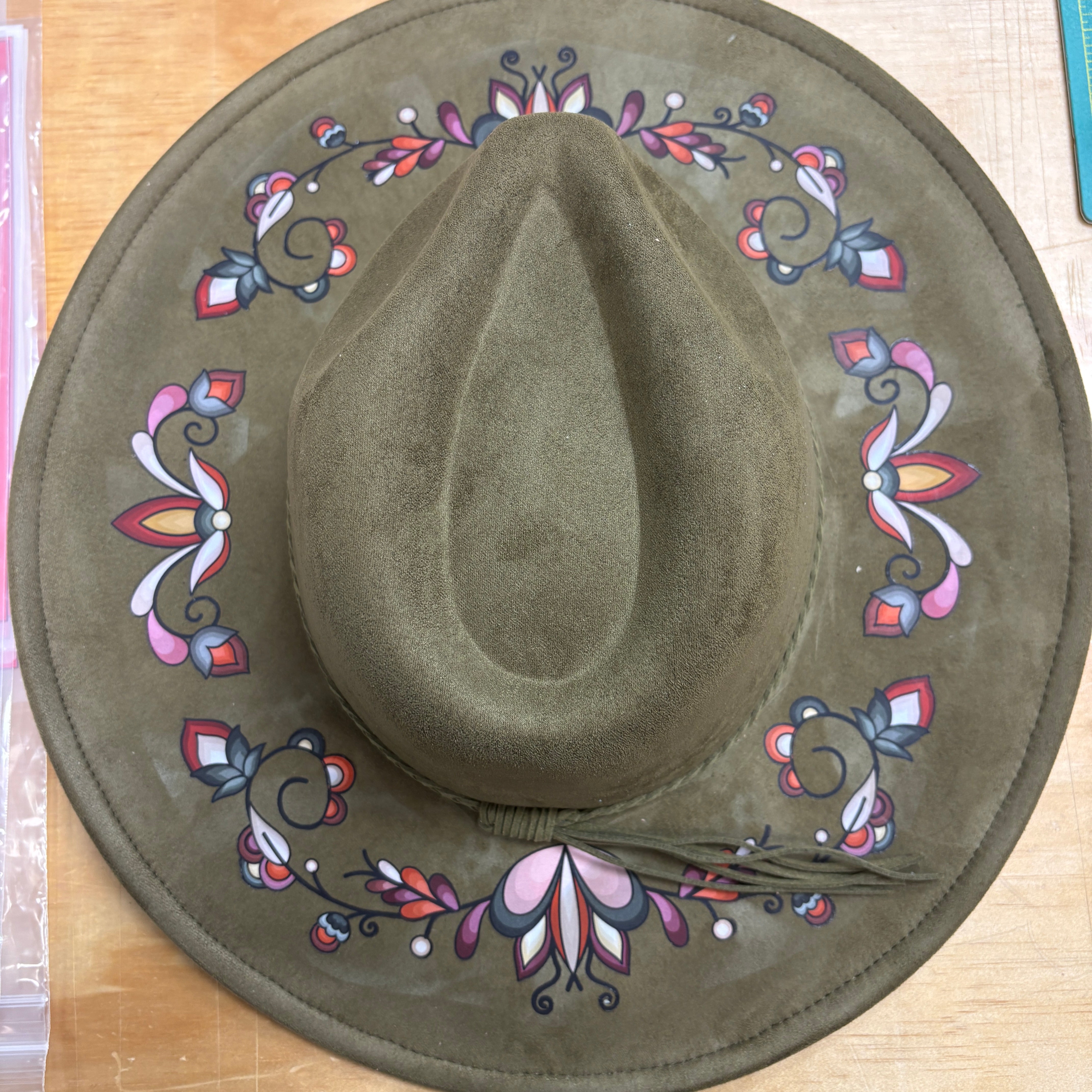 Burnt Sky Petals Fedora Hat