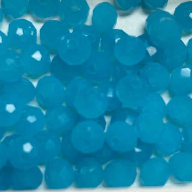 6mm Rondelle Glass Bead - Periwinkle